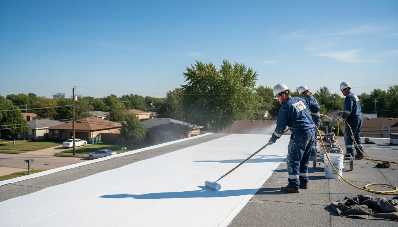 Commercial roof coating in Yoder, WY near me
